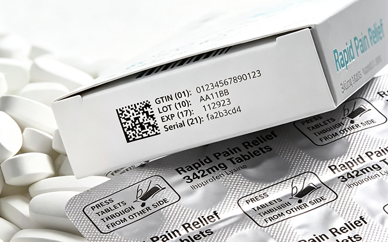 Piezo inkjet coding for pharmaceutical packaging