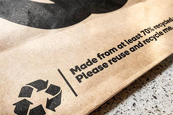 Recycled Cardboard logo text balck ink pij printing Recycled Cardboard logo text balck ink pij printing